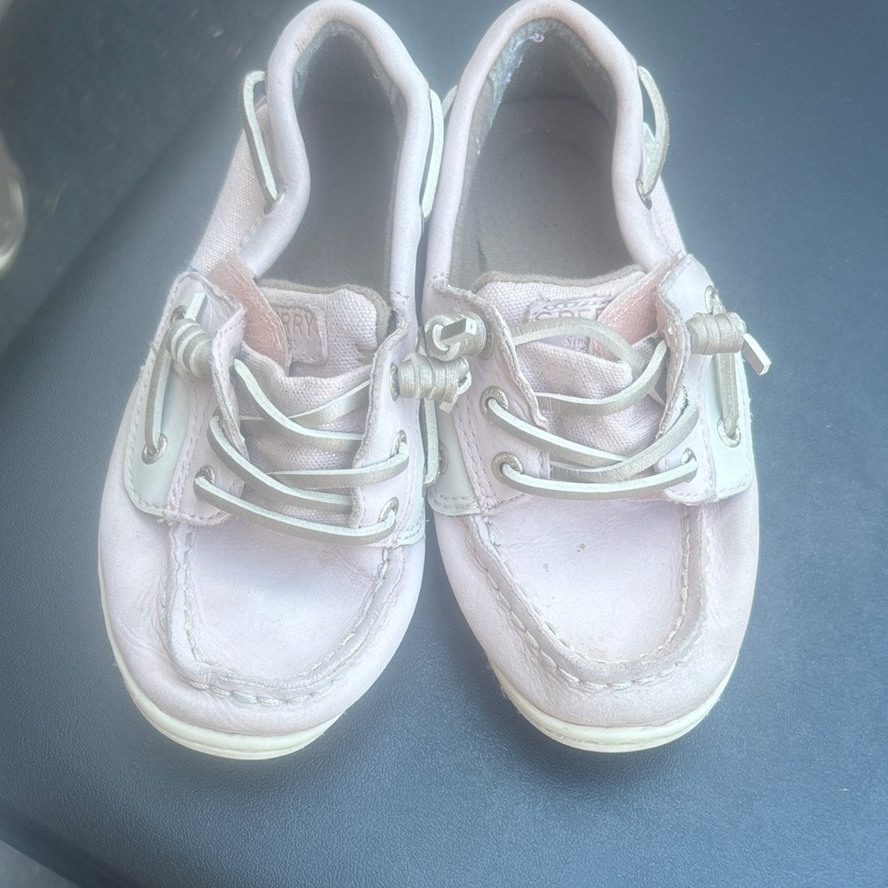 Sperry Kids Light Pink Moccasins